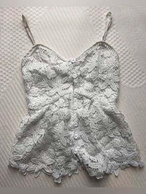 Lace Button Up Lace Blouse